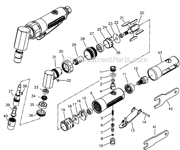 Page A Diagram and Parts List for PTX2 Type 1 Porter Cable Miscellaneous